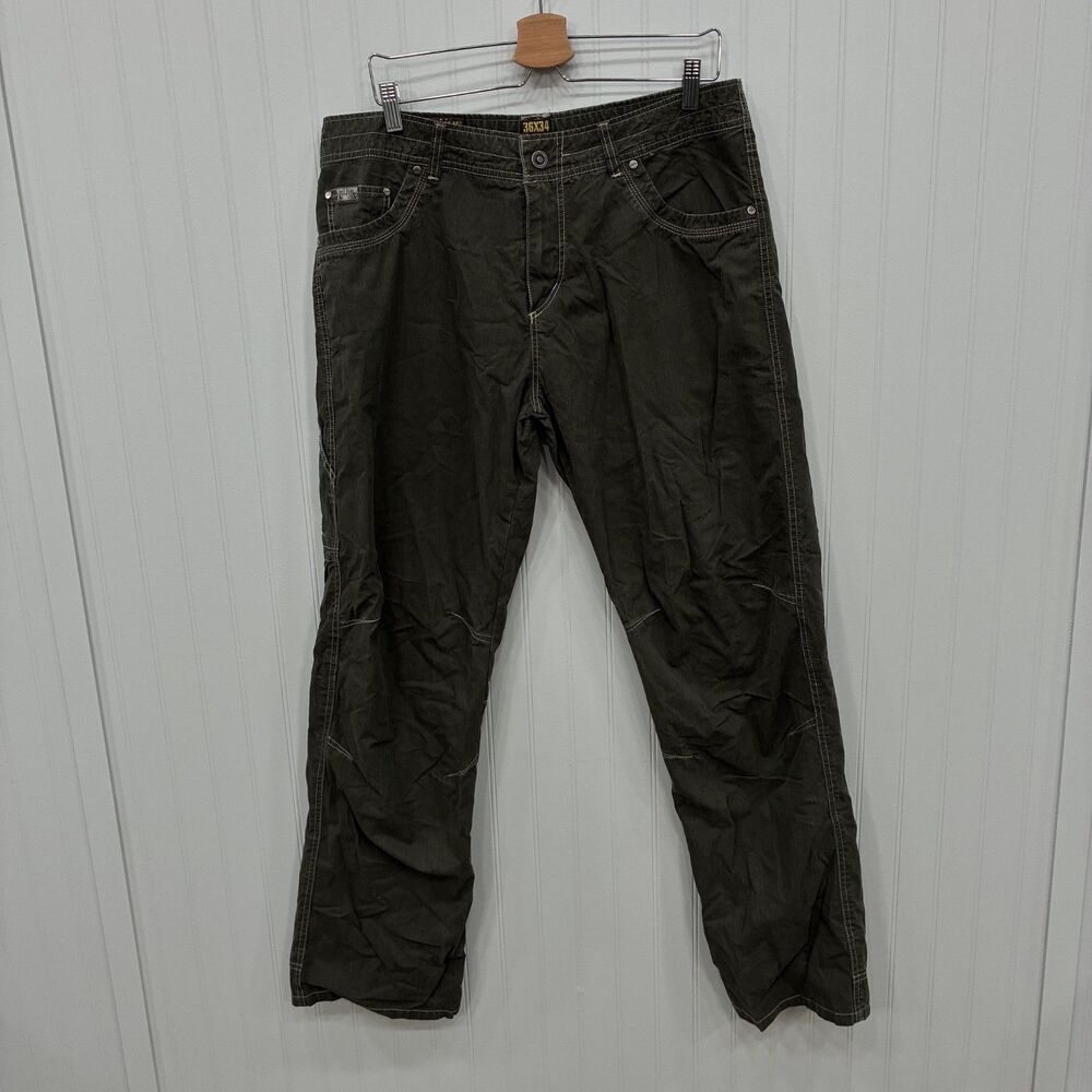 Kuhl Men's W36 x L34 Green Crag Series Revolvr Outdoor Hiking 5-Pocket Pants